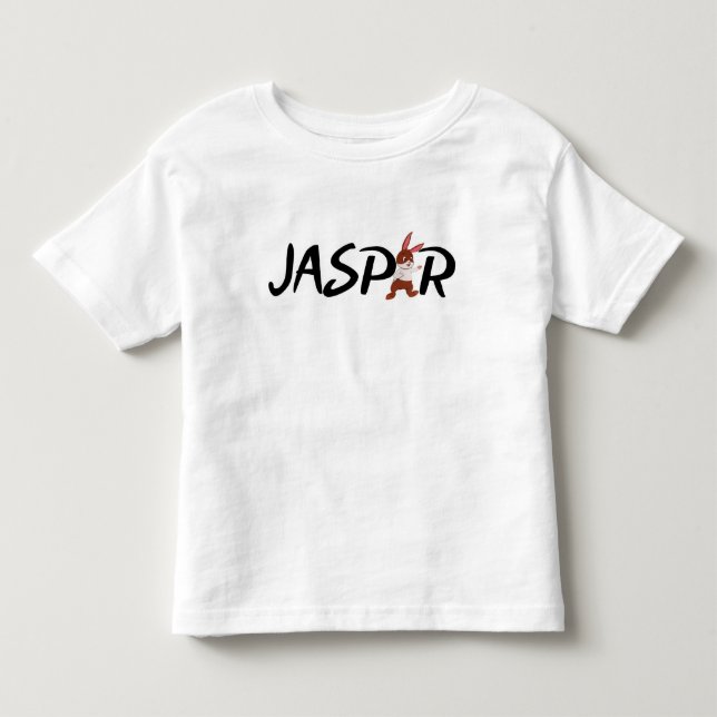 Infantil Camiseta Jasper-n-friends "E" (Frente)