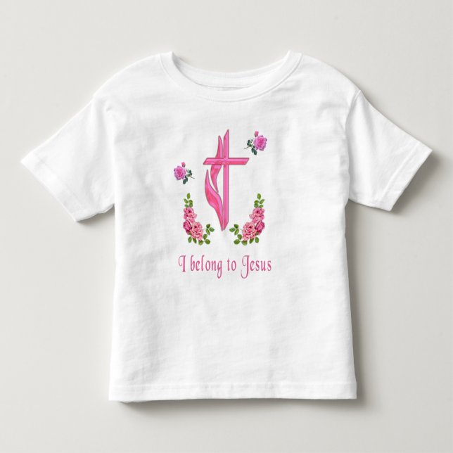 Infantil Camiseta Jesus Bebê (Frente)