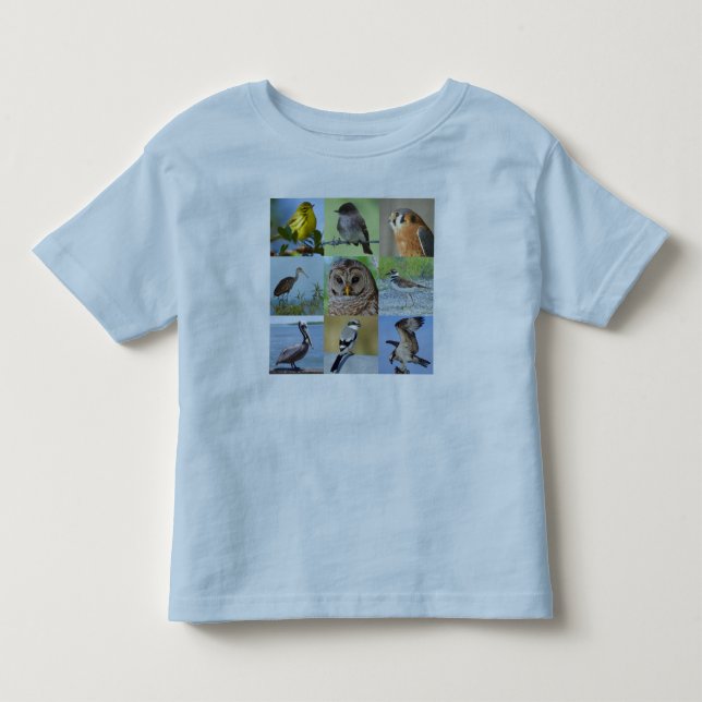 Infantil Camiseta júnior do Birder (questionário 1&2) (Frente)