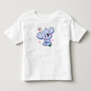 Infantil Camiseta Kawaii Arco-íris de Coala Fofa