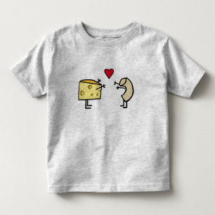 Infantil Camiseta Macaroni e Cheese Love