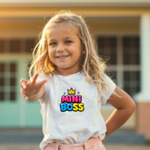 Infantil Camiseta Mini Boss Y2K Cute Kids