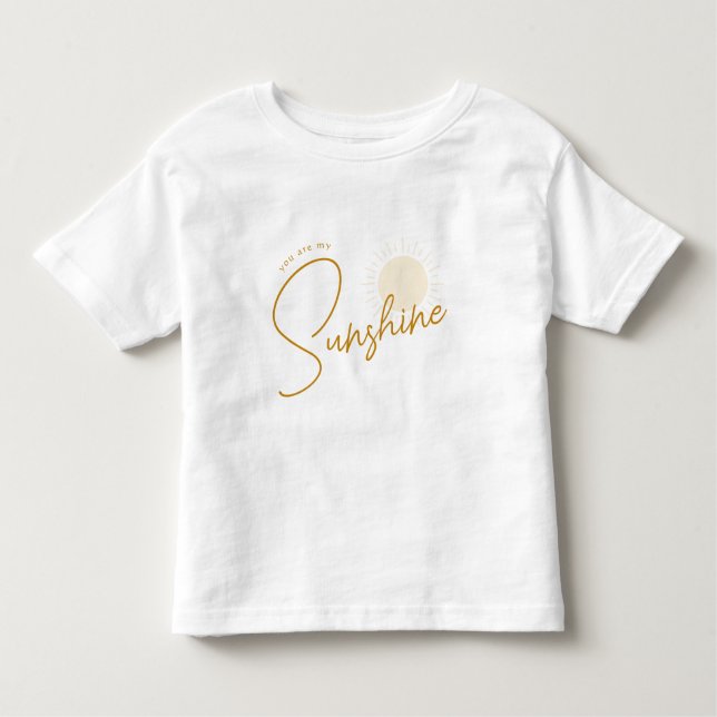Infantil Camiseta Minimalista Boho Sunshine (Frente)