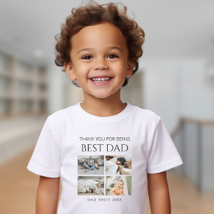 Infantil Camiseta Moderna Personalizada para Crianças Peque