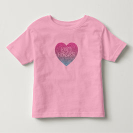 Infantil Camiseta Moderno Coração Lantejoulas Amadas Para S