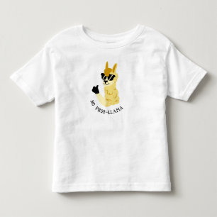 Infantil Camiseta No Prob-Llama Llama Amarelo Legal Sinal d