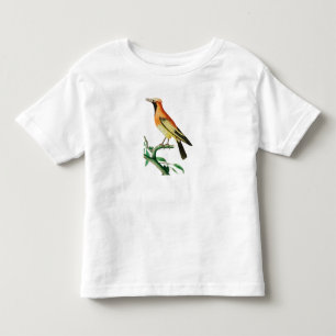 Infantil Camiseta Ornitológica do Bebê - Pássaro Feliz
