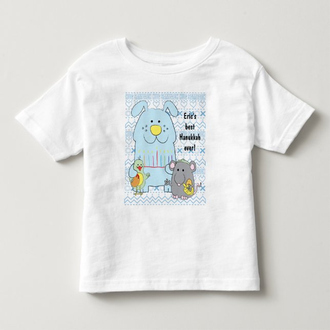 Infantil Camiseta para Cães "Hug Sameach" (Frente)