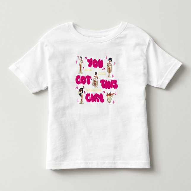 Infantil Camiseta para crianças - As Musas - Você Consegue, (Frente)
