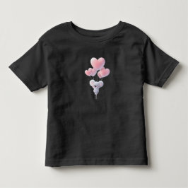 Infantil Camiseta para crianças com urso de pelúcia e balão