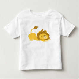 Infantil Camiseta para crianças do Leão Esticante