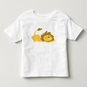 Infantil Camiseta para crianças do Leão Esticante