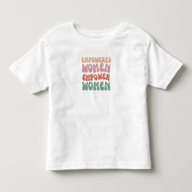 Infantil Camiseta para mulheres empoderadas  (Frente)