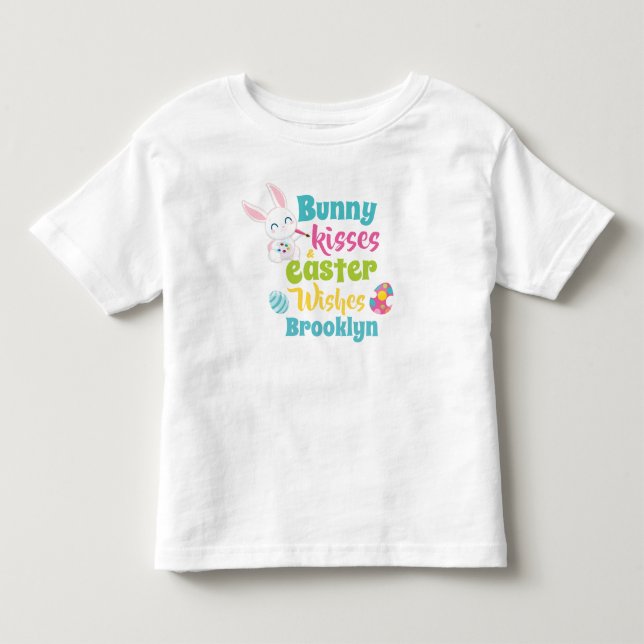 Infantil Camiseta Páscoa Bunny Toddler (Frente)