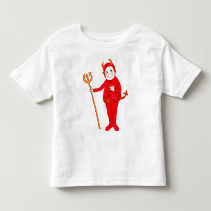 Infantil Camiseta 'Pequeno Diabo Vermelho'
