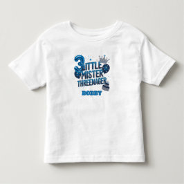 Infantil Camiseta Pequeno Sr. Três Anos