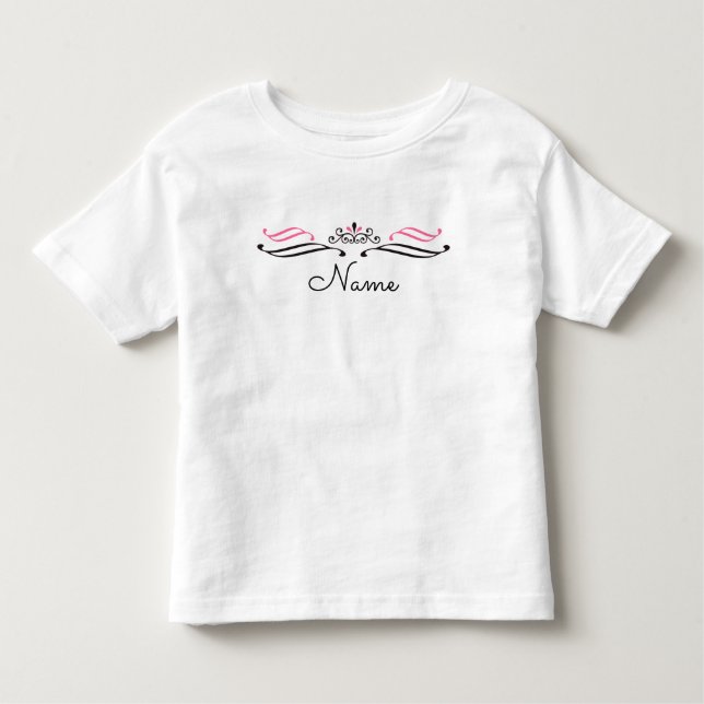 Infantil camiseta personalizada da princesa bonito para cri (Frente)