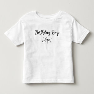 Infantil Camiseta Personalizada de Aniversário para Menino