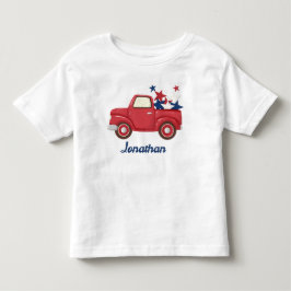 Infantil Camiseta Personalizada de Caminhonete de 4 de Julh