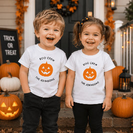 Infantil Camiseta Personalizada de Halloween Minimalista pa