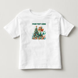 Infantil Camiseta Personalizada de Natal para Crianças Pequ