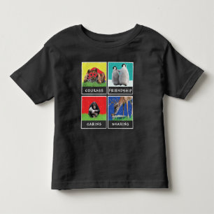 Infantil Camiseta Personalizada de Pinguins, Leão, Veado, M