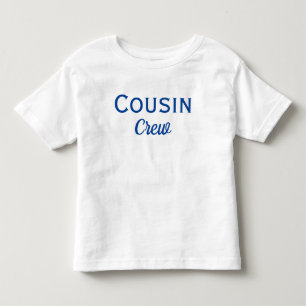 Infantil Camiseta Personalizada do Cousin Crew Toddler