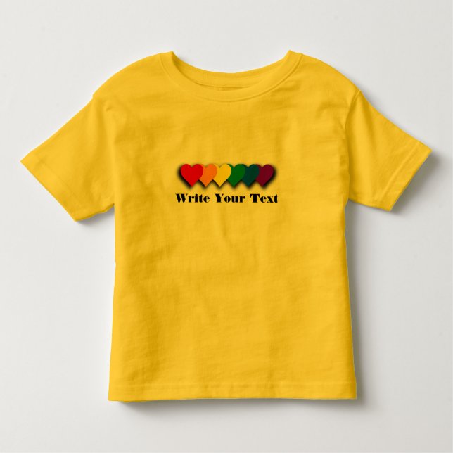 Infantil Camiseta personalizada do orgulho LGBT (Frente)