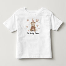 Camiseta Personalizada do Ursinho de Aniversário B