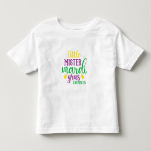Infantil Camiseta Personalizada Pequeno Senhor Mardi Gras