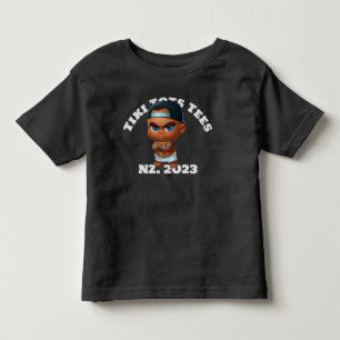 Infantil Camiseta preta Tiki Tots.