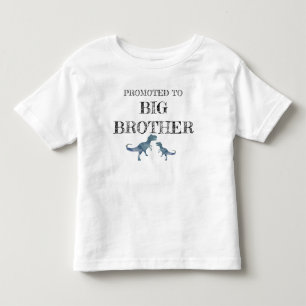 Infantil Camiseta Promovido a Irmão Mais Velho Dinosaur Tre