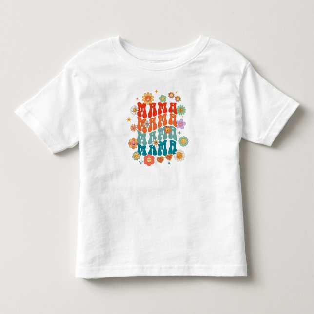 Infantil Camiseta Retro Mama Baby - Mãe e Eu Combinando (Frente)