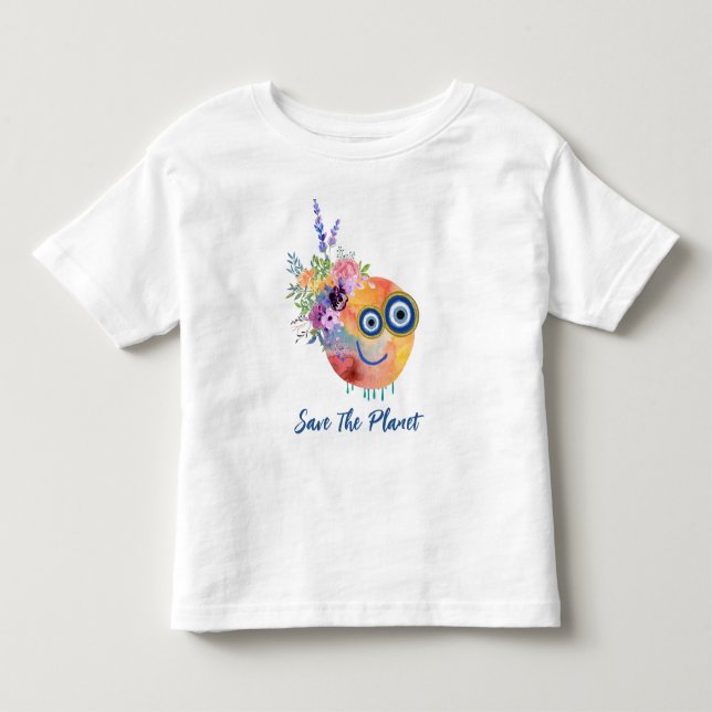 Infantil Camiseta Salvar O Planeta (Frente)