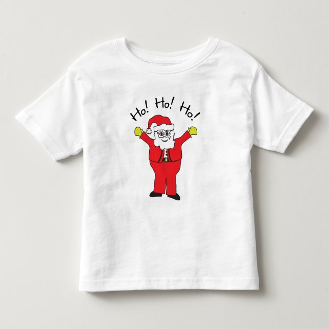 Infantil Camiseta Santa Claus e Roupa (Frente)