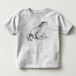 Infantil Camiseta Sapo Toddler Camiseta Branca Sapo