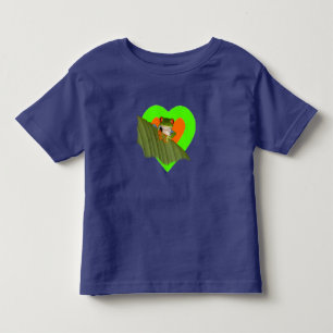 Infantil Camiseta T-shirt do Sapo Toddler de olhos vermelho