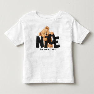 Infantil Camiseta Teddy “Prazer em Conhecê-lo”