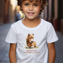 Camiseta Toddler personalizada de cavalos