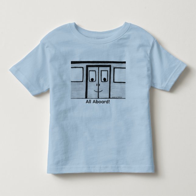 Infantil Camiseta "Travis o Trem Porta" (Frente)