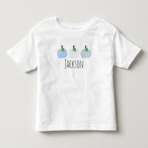 Infantil Camiseta Trio de Abóboras Azul Claro para Meninos