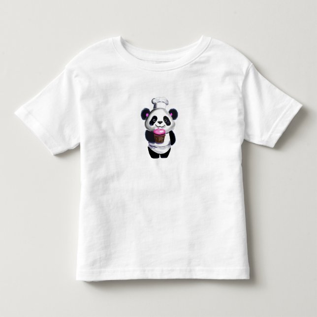 Infantil Camiseta Urso Panda Fofo (Frente)