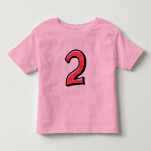 Infantil Camiseta vermelha para crianças do Bobo 2