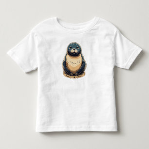 Infantil Camiseta Vintage Distressed Happy Seal