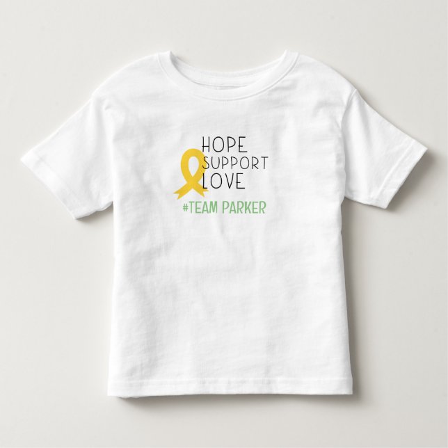 Infantil cancer infantil. Camiseta de criança personalizada (Frente)