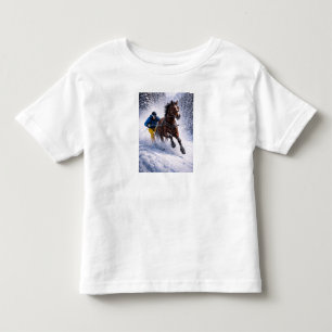 Infantil Cavalo de Inverno Roupas Camiseta Sapatos