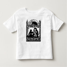 Infantil Clássica Fada de Leite design única. Camiseta para