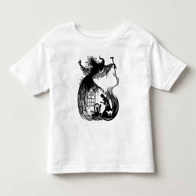 Infantil Clássica Fada. Design exclusivo. Camiseta para Cri (Frente)