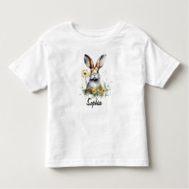 Infantil Coelhinho de Aquarelas com Camiseta Dandelion Todd