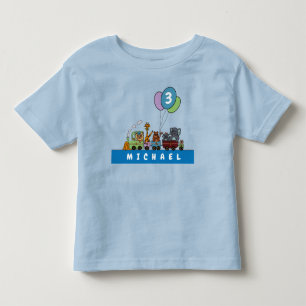 Infantil Comboio para camiseta de aniversário do Toddler